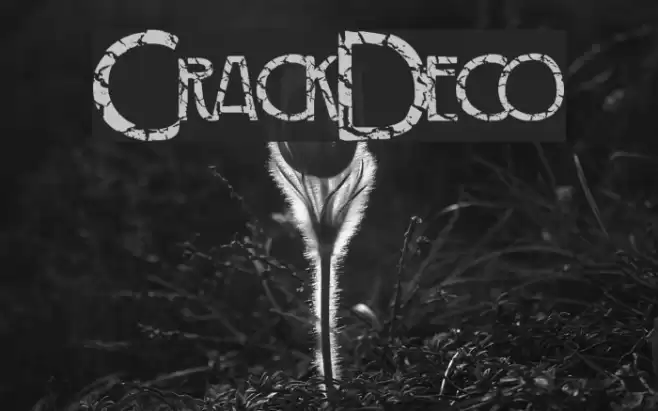 CrackDeco Font examples