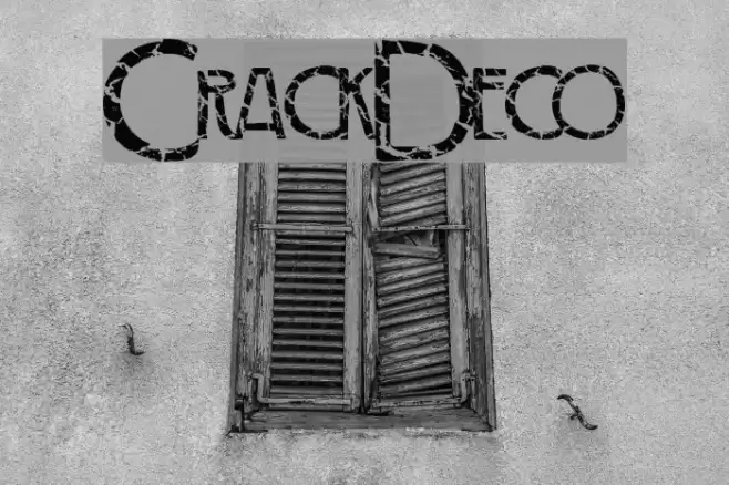 CrackDeco Font examples