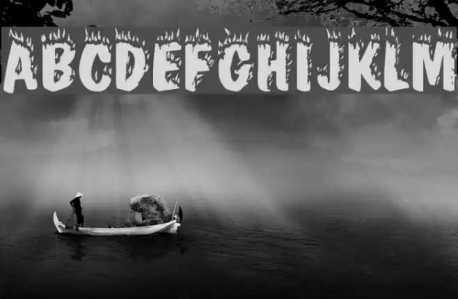 CrackFir Schriftart examples