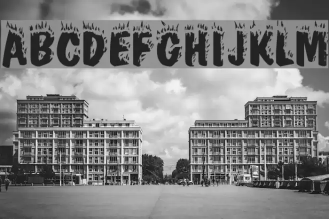 CrackFir Schriftart examples