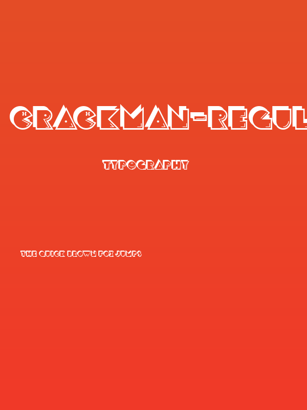 CrackMan-Regular Poster