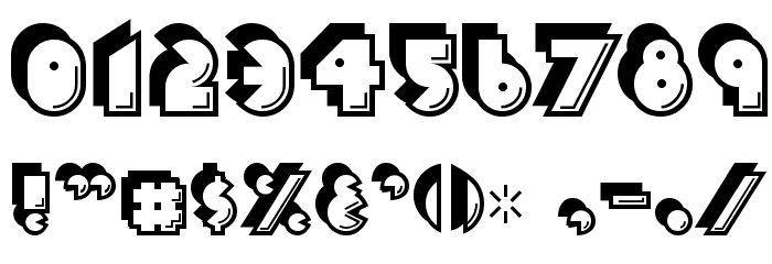 CrackMan Font OTHER CHARS