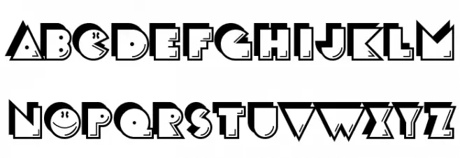 CrackMan フォント 大文字