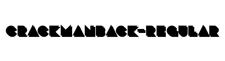 CrackManBack-Regular  नि: शुल्क फ़ॉन्ट्स डाउनलोड