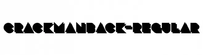 CrackManBack-Regular  Fuentes Gratis Descargar
