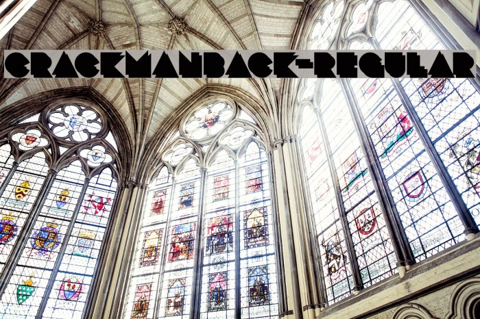 CrackManBack-Regular Font examples