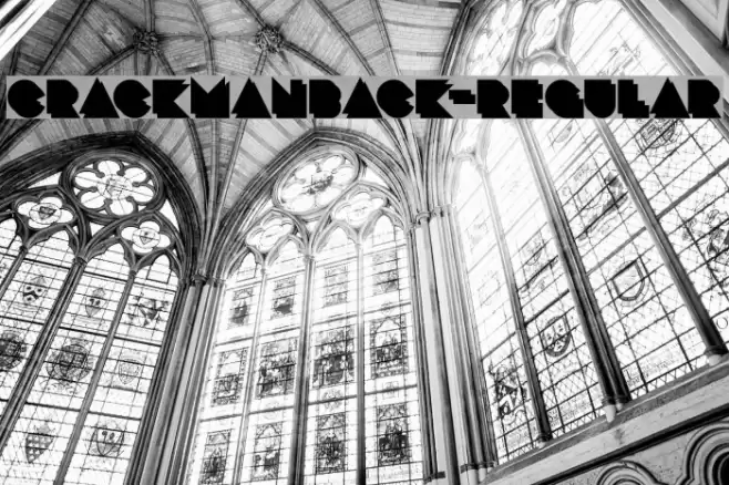 CrackManBack-Regular Font examples