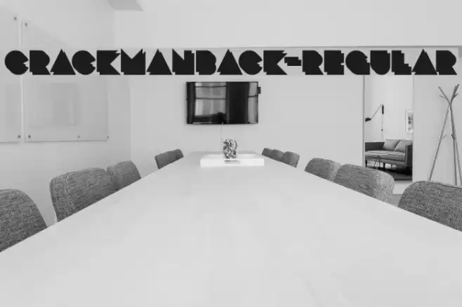 CrackManBack-Regular Font examples