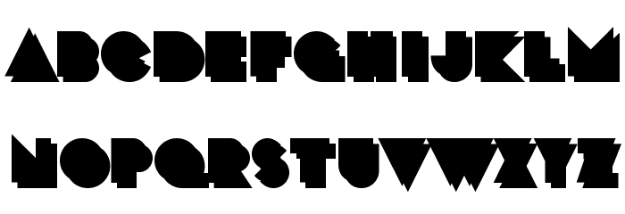 CrackManBack-Regular Font LOWERCASE