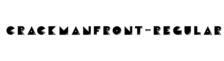 CrackManFront-Regular  नि: शुल्क फ़ॉन्ट्स डाउनलोड