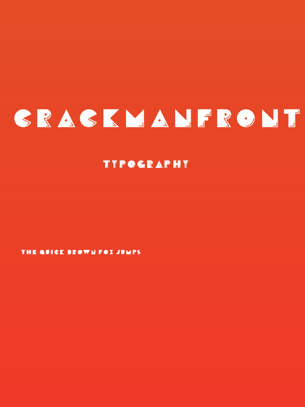 CrackManFront-Regular Poster