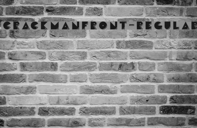 CrackManFront-Regular Font examples