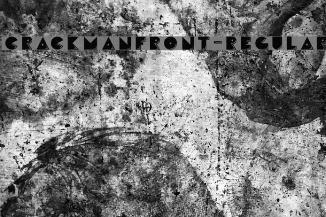 CrackManFront-Regular Font examples