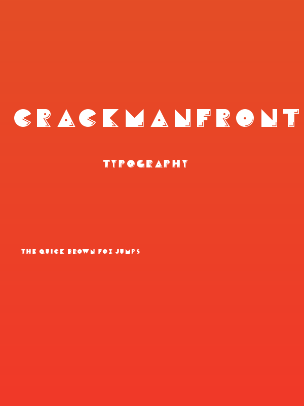 CrackManFront-Regular Poster