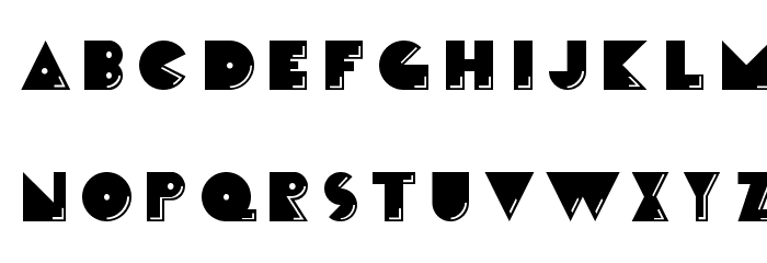 CrackManFront-Regular Font LOWERCASE