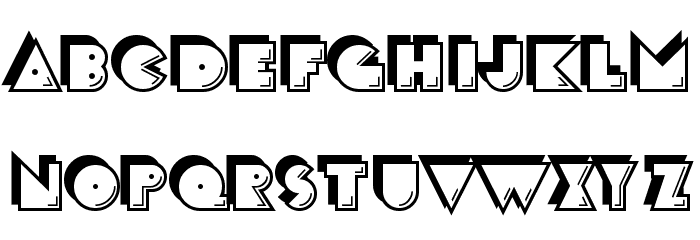 CrackMan Font LOWERCASE