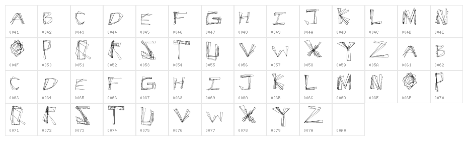 CrackSnacks Character Map