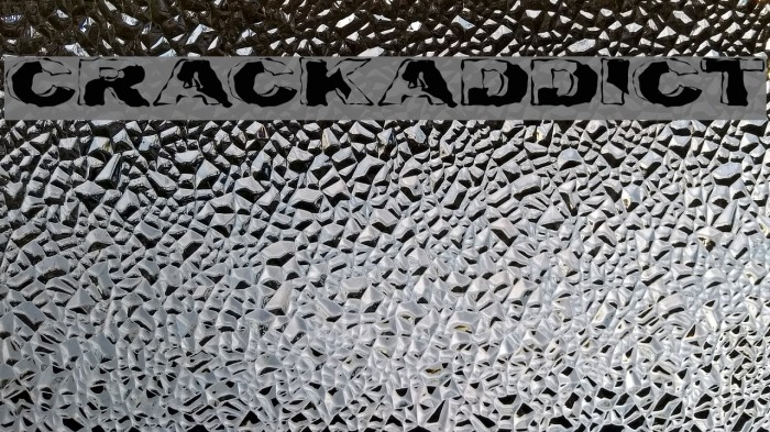 Crackaddict Font examples