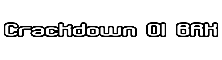 Crackdown O1 BRK  नि: शुल्क फ़ॉन्ट्स डाउनलोड