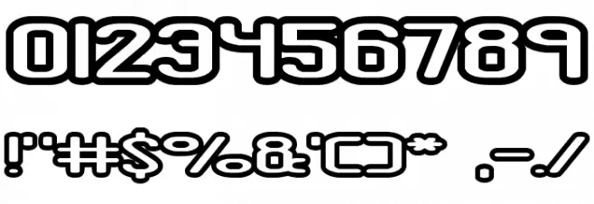 Crackdown O1 BRK Font OTHER CHARS