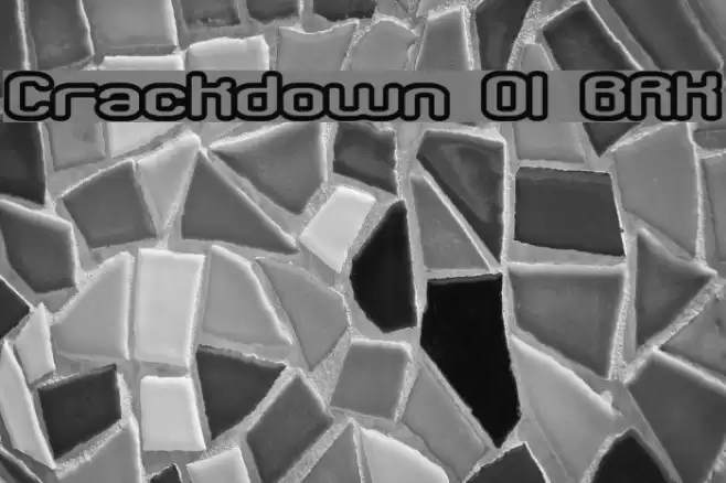 Crackdown O1 BRK Font examples
