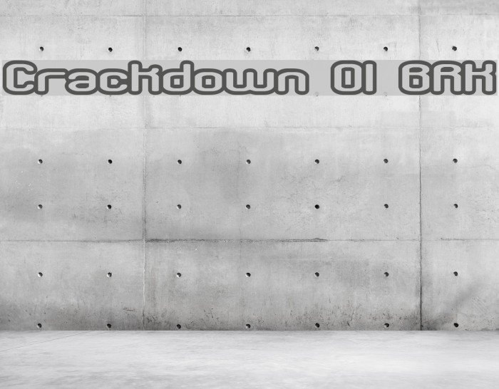 Crackdown O1 BRK フォント examples