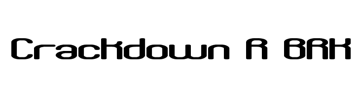 Crackdown R BRK Font