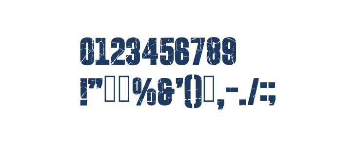 Cracked Bold Regular Other Characters