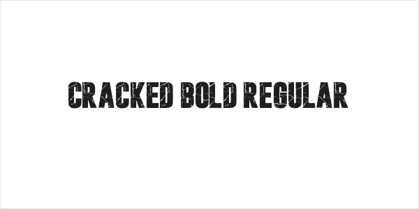 Cracked Bold Regular Logo