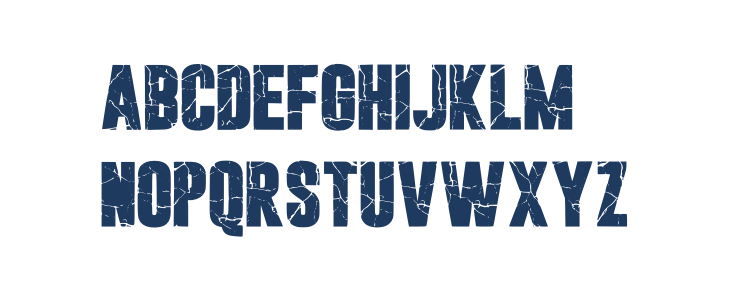 Cracked Bold Regular Lowercase