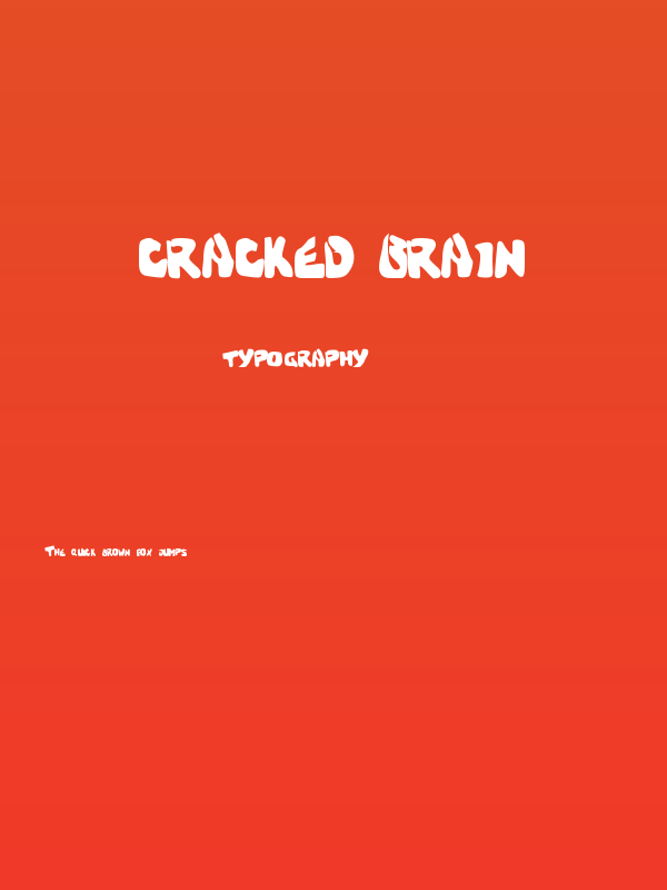 Cracked Brain Poster