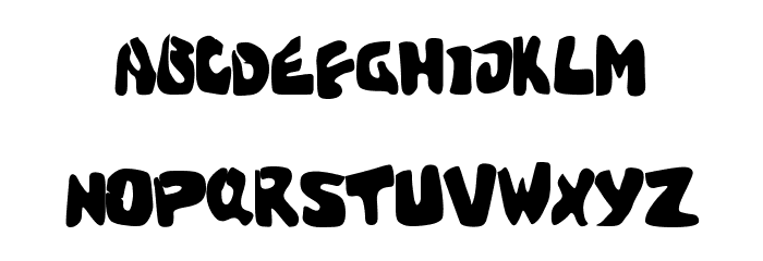 Cracked Brain Font LOWERCASE