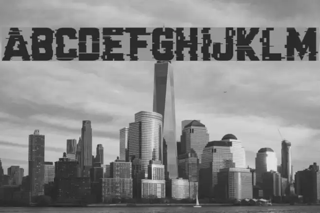 Cracked Code Font examples