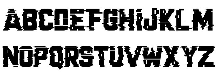 Cracked Code Font LOWERCASE