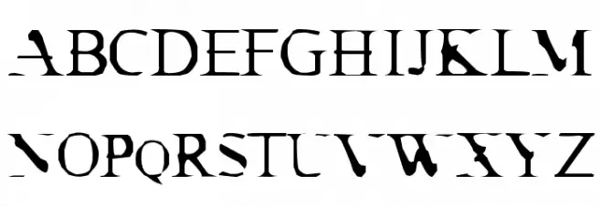 Cracked Dendrite Schriftart Groß