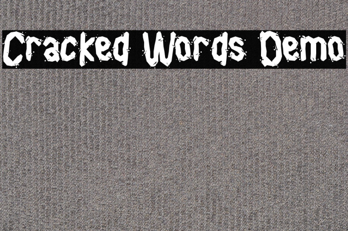 Cracked Words Demo Example 2