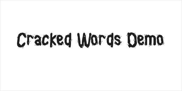 Cracked Words Demo Logo