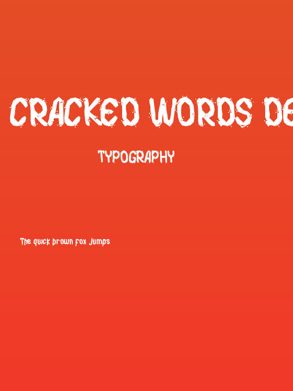 Cracked Words Demo Poster