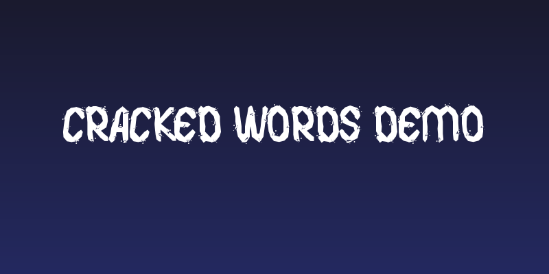 Cracked Words Demo Social Header