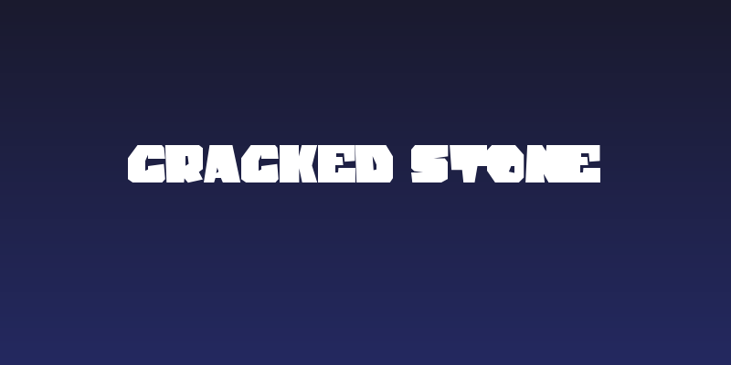 Cracked stone Social Header