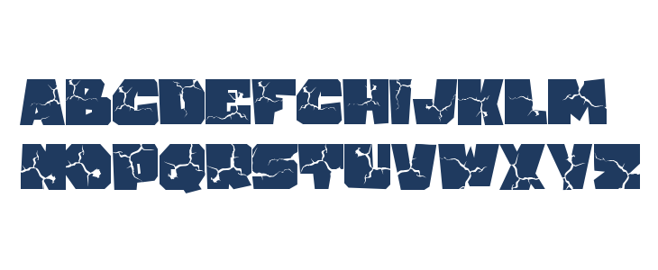 Cracked stone Lowercase