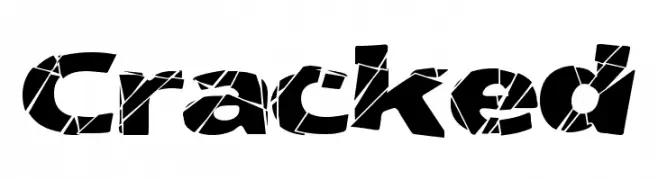 Cracked  Frei Schriftart Herunterladen