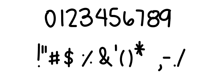 CrackedMyTooth Font OTHER CHARS