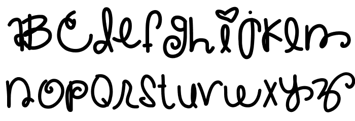 CrackedMyTooth Font LOWERCASE