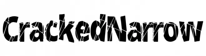 CrackedNarrow  Frei Schriftart Herunterladen