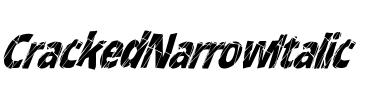 CrackedNarrowItalic 