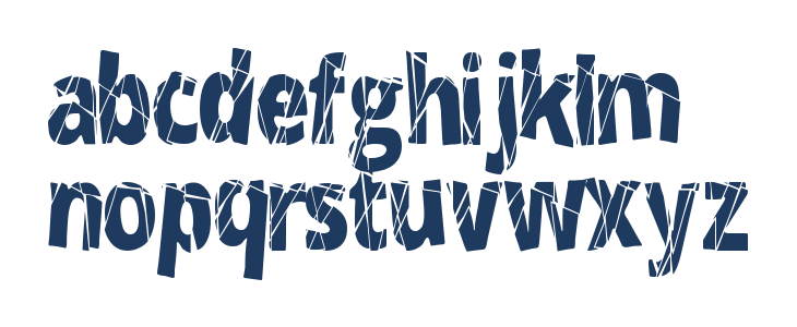 CrackedNarrow Lowercase