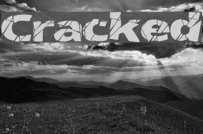 Cracked Font examples