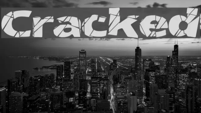 Cracked Font examples