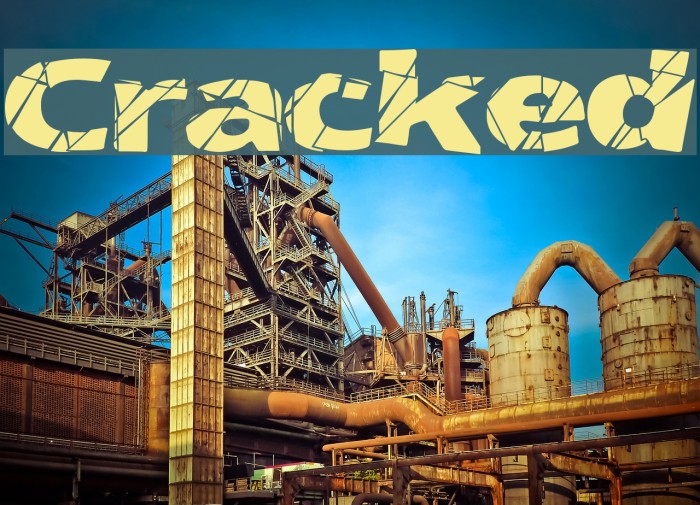 Cracked Font examples